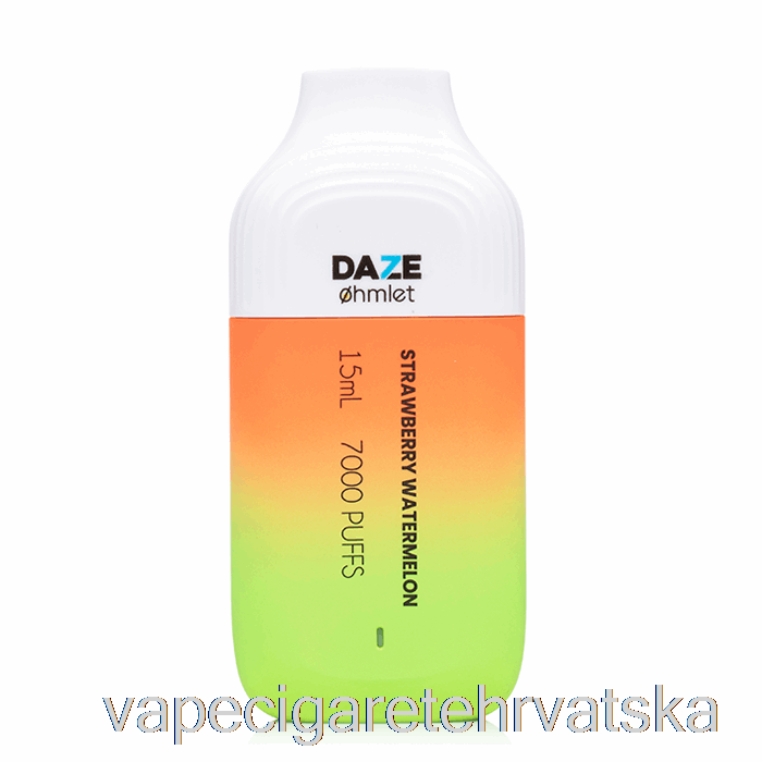 Vape Hrvatska 7 Daze Ohmlet 7000 0% Bez Nikotina Jednokratna Jagoda Lubenica